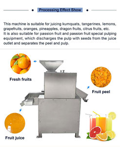 200-3000 kg mỗi giờ chanh tươi Báo Chí làm cho nước trái cây Đôi con lăn cam chanh quýt bóp vắt nước trái cây máy làm - Product Image 4