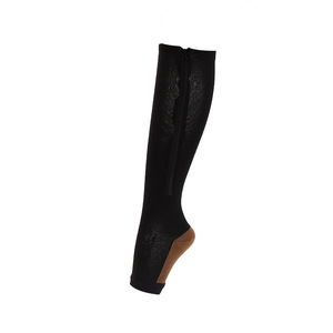 Compression <strong>Socks</strong> With Zipper Supports Leg Knee <strong>Socks</strong> Pain Relief <strong>Shin</strong> <strong>Splint</strong> Support Calf Sleeves - Product Image 5