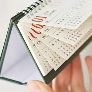 Calendrier Éphéméride Almanach Noël Avent Table De Bureau Flip Up Plié Calendrier Sublimation Personnalisé 2024-2025 - Product Image 3