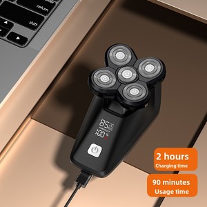 <span class=keywords><strong>Rasoio</strong></span> <span class=keywords><strong>elettrico</strong></span> portatile 6-in-1 per uomo multifunzione macchina da <span class=keywords><strong>barba</strong></span> 5D USB tipo-C ricarica include <span class=keywords><strong>barba</strong></span> Trimmer peli del naso - Product Image 3