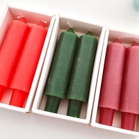 Bougies votives artisanales en cire de paraffine colorées avec parfum personnalisé pour la maison, les fêtes de Diwali et les bars - Écologiques et à combustion longue durée