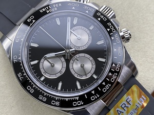 Reloj Mecánico de Lujo de Súper Calidad, Fábrica ARF, Acero 904L, Movimiento 4131, Peso 161 gramos, Cronógrafo, Diseño Panda Negro - Product Image 2