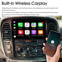Radio Android 13 128 Go pour Toyota Land Cruiser 1999 LC100, navigation CarPlay, GPS, écran tactile, autoradio multimédia, lecteur vidéo