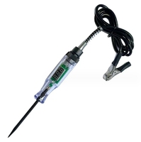 Testeur de circuit de tension pour voiture et camion, stylo testeur numérique à longue sonde, outils de diagnostic automobile, réparation automobile