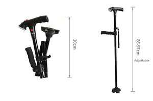 Portable antidérapant en aluminium pliable femme <span class=keywords><strong>béquilles</strong></span> nouveaux produits pour la marche d'escalier canne confortable - Product Image 6