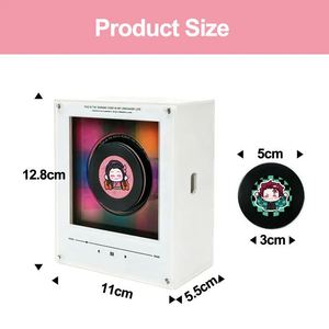 Imán Giratorio Acrílico Personalizado con NFC para Refrigerador, Luz Nocturna con Reproducción de Música y Diseño de Disco de Vinilo - Uso Promocional, Diseño Creativo - Product Image 4