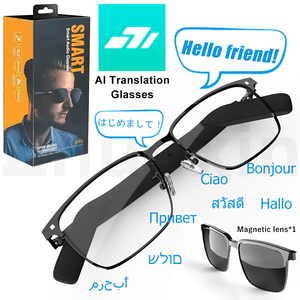 Lunettes Intelligentes SG-20 <span class=keywords><strong>Pro</strong></span> avec Traduction IA, Verres Magnétiques, Lunettes de Soleil à Protection UV avec Haut-parleurs Stéréo et Commande Tactile - Product Image 1