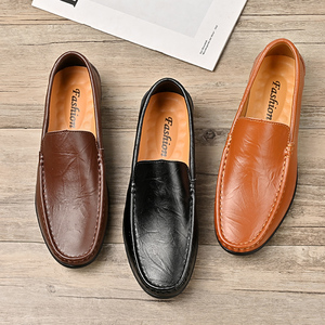8077 Grande Taille Hommes Chaussures <span class=keywords><strong>Bateau</strong></span> Décontractées en Cuir Véritable Style Marche - Product Image 4