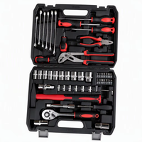 Caja de Herramientas Industrial Completa de 58 Piezas, Martillo, Puntas Torx, Kit de Herramientas Manuales Versátiles para Mecánicos, Equipo para el Hogar, Estuche Rígido, OEM