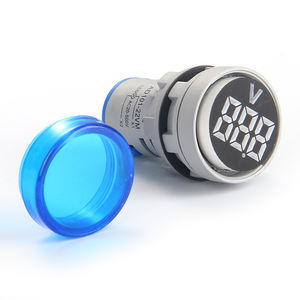 AD101-22VM 迷你数字电压表 22mm 圆形 6V-600V 多色 LED 指示灯 指示灯 螺丝端子 塑料 CE 认证 - Product Image 4