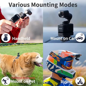 FeiyuTech <span class=keywords><strong>Feiyu</strong></span> <span class=keywords><strong>Pocket</strong></span> 3 4K 60fps AI Tracking Estabilizador de 3 ejes Selfie Vlog Gimbal para teléfono móvil - Product Image 4