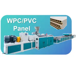 Out standing double screw WPC door panel production line door panel making machine