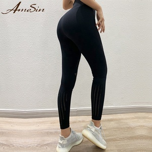 <span class=keywords><strong>Leggings</strong></span> Yoga Donna Personalizzati con Vita Alta Elastica, Traspiranti, Sexy, <span class=keywords><strong>Effetto</strong></span> Modellante e Sollevamento Glutei - Product Image 3