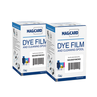 Cinta de Color YMCKO MA300 para Impresora de Tarjetas de Identificación Magicard Enduro 3E Pronto, Suministros Térmicos para Impresora de Escritorio, 300 Impresiones