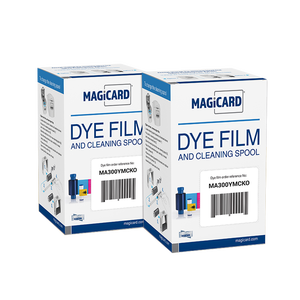 ริบบิ้นสี YMCKO 300 แผ่น รุ่น MA300 สำหรับเครื่องพิมพ์บัตร Magicard Enduro 3E <span class=keywords><strong>Pronto</strong></span> Desktop ID Card Printer อุปกรณ์พิมพ์แบบใช้ความร้อน - Product Image 2