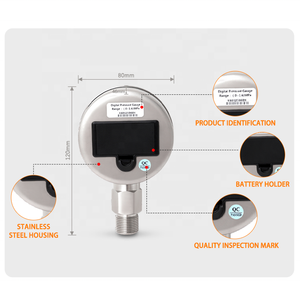 WTsensor 고정밀 디지털 압력 게이지 6MPa OEM 제조업체 스테인리스 스틸 진공 유압 가스 디지털 압력 게이지 - Product Image 4