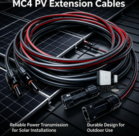 Câble d'extension solaire 4mm² 10AWG 5M Rouge Noir pour Panneau Solaire, VR, Bateau - Système Hors Réseau
