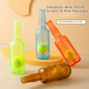 Nouveau jouet pour chien 2026 : balle de tennis flottante en caoutchouc résistante aux morsures pour la dentition, en forme de bouteille de vin, pour l'été - Product Image 2