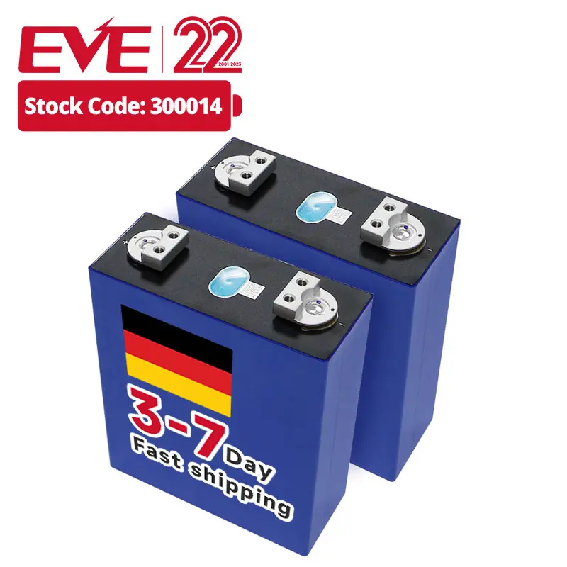 इलेक्ट्रिक पावर सिस्टम के लिए EVE लाइफपो4 lf280k eu स्टॉक 8000 साइकिल प्रिज्मीय लाइफपो4 बैटरी सेल 3.2v डीप साइकिल लाइफपो4 बैटरी