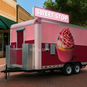 Remolques de Comida para Eventos, Remolque Móvil de Bebidas para Café y Helados, Carrito de Calle para Té de Burbujas, Food Truck - Product Image 1