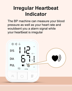 सटीक डिजिटल ऊपरी बांह बीपी मशीन स्फिग्मोमानोमीटर जिसमें ओनेटौच मेमोरी के साथ इलेक्ट्रिक ब्लड प्रेशर मॉनिटर - Product Image 4