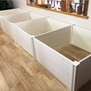 Recinto <span class=keywords><strong>per</strong></span> <span class=keywords><strong>cani</strong></span> in PVC resistente, 1,8 m di altezza, con cancelli a traliccio, design moderno, solido, <span class=keywords><strong>per</strong></span> razze grandi, cuccioli di piccola <span class=keywords><strong>taglia</strong></span> e <span class=keywords><strong>cani</strong></span> in gestazione - Product Image 3