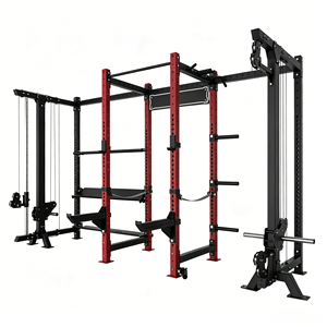 Rack <span class=keywords><strong>de</strong></span> Potencia Multifunción, Máquina <span class=keywords><strong>de</strong></span> <span class=keywords><strong>Poleas</strong></span> <span class=keywords><strong>de</strong></span> Doble Cable, <span class=keywords><strong>Jaula</strong></span> <span class=keywords><strong>de</strong></span> Sentadillas Comercial para Gimnasio, Entrenamiento <span class=keywords><strong>de</strong></span> Cuerpo Completo y Levantamiento <span class=keywords><strong>de</strong></span> Pesas - Product Image 2