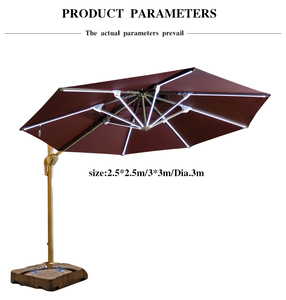 Vente en gros de luxe Socle Dream Patio Sun Garden Parasol Meubles de mariage en plein air de luxe en stock pour les hôtels et les espaces extérieurs - Product Image 6