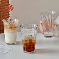 Gobelet en verre grande capacité pour vente en gros – Idéal pour Americano glacé, Latte, jus de fruits, cocktails – Usage en restaurant, café, bar – Personnalisation du logo disponible