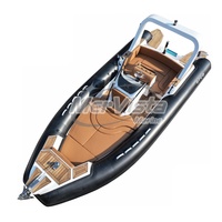 Bateau Semi-Rigide Gonflable Grande Vente Chaude Australien Sundeck 680 en Hypalon et Fibre de Verre avec T-top
