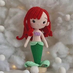 Haute qualité Crochet cadeau spécial Crochet sirène princesse poupées à la main enfant jouet en peluche tricoté sirène jouet pour bébé - Product Image 1