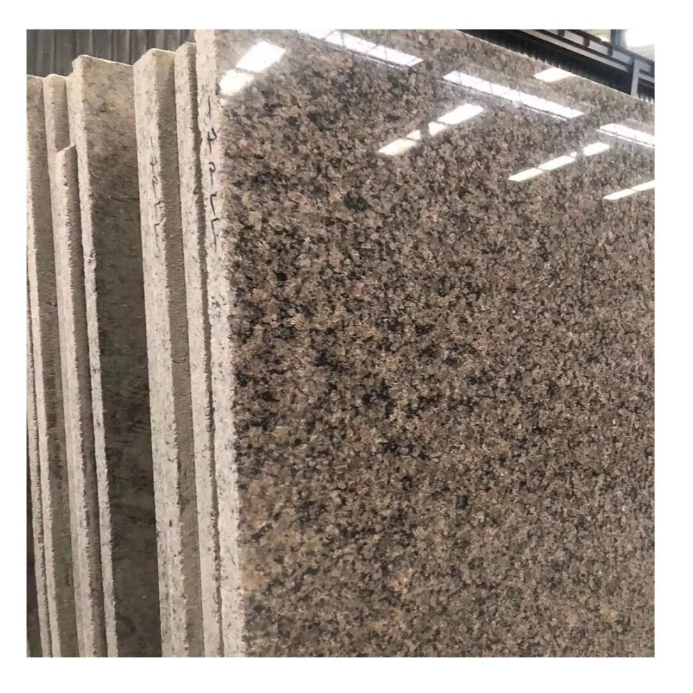 Ivory tropical brown granite price for slabs and tiles