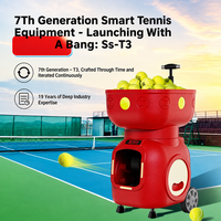 Machine à balles de tennis intelligente, capacité 120 balles, intervalle 1,8-9s, 8 modes de service, contrôle à distance par application, programmable, entraînement en extérieur