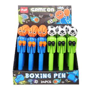 Stylo bille en plastique Kapibala, design étrange de dessin animé, en forme de cheveux et de boxe, papeterie scolaire, jouet populaire, cadeaux mignons, vente en gros - Product Image 4