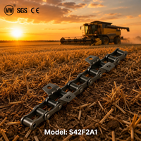 Cadena Agrícola Tipo S S42F2A1, Cadena de Precisión para Maquinaria Agrícola, Repuestos para Cosechadora con Accesorios