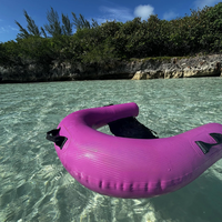 Fauteuil gonflable en U léger, multicolore, pliable en format compact, idéal pour les fêtes aquatiques sur les bancs de sable de la rivière