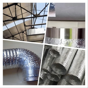 유리섬유 알루미늄 호일 테이프 내열 단열재 (벽 수리 및 보강용 알루미늄 실링 테이프) - Product Image 4