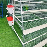 Yinanchun Nouvelle Cage à Poules Pondeuses en Acier Galvanisé à Chaud Type A, 3 Niveaux, 5 Portes, 90 Poules, Haute Résistance à la Corrosion, Longue Durée