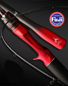 2.1m 2.4m canna da pesca leggera in fibra di carbonio Long Shot Fuji Gaides <span class=keywords><strong>M</strong></span> Spinning Casting Fishing Bass Perch Carp Rod - Product Image 5