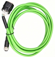 Câble Yongshun Industrial Green CAT6a en cuivre étamé 1*1,5 mm, isolation PVC, connecteur automobile femelle M12 12 broches, IP68