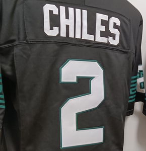 <span class=keywords><strong>Camiseta</strong></span> <span class=keywords><strong>de</strong></span> fútbol americano universitario cosida <span class=keywords><strong>de</strong></span> la mejor calidad <span class=keywords><strong>negra</strong></span> lista para enviar Aidan Chiles - Product Image 1