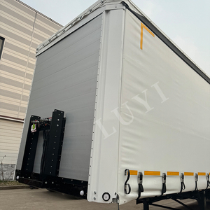 LUYI 40ft PVC Tissu Rideau Van Trailer 3 Essieux 40ft Acier Semi <span class=keywords><strong>Remorque</strong></span> avec Bâche Volets Rouleaux et Rideau Latéral Ouvert - Product Image 5