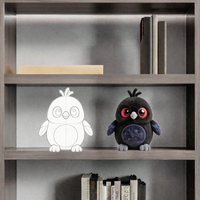 Peluche personnalisée chat noir style gothique, cadeau pour fans, avec rembourrage en coton PP
