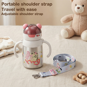 Cute Cartoon kids Stainless Steel Insulated Tumbler leakproof baby Water <b>Bottle</b> For Children Back To School Use - Product Image 6