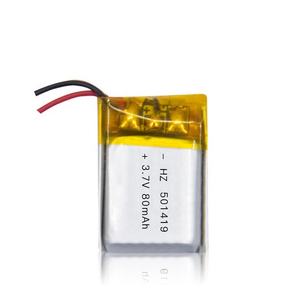 Заводская батарея 501419 lipo <span class=keywords><strong>80mah</strong></span> 3,7 v квадратный браслет Аккумулятор для селфи-палки - Product Image 5