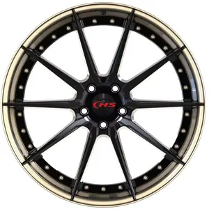 Deep Dish 18 19 20 Inch Sporting Racing Car Rims 5X120 5X112 5X114 3-piece Forged Wheels