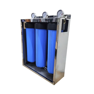 מערכת סינון מים ביתית תלת-שלבית Big Blue עם ארון נירוסטה - Product Image 3