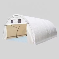 Carpa de Almacenamiento Industrial Plegable Tipo Salón con Doble Armazón y Alta Resistencia