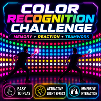Jeu interactif de réaction et d'évasion pour le team building, boutons LED RGB activés par le toucher, pour 1 à 8 joueurs, centres d'activités intérieures