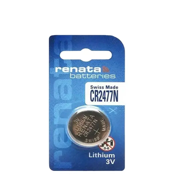 Renata CR2477 3โวลต์950มิลลิแอมป์ชั่วโมงสวิสทำแบตเตอรี่ลิเธียม